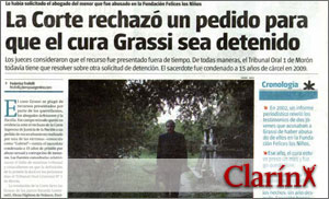 La corte rechazó un pedido...